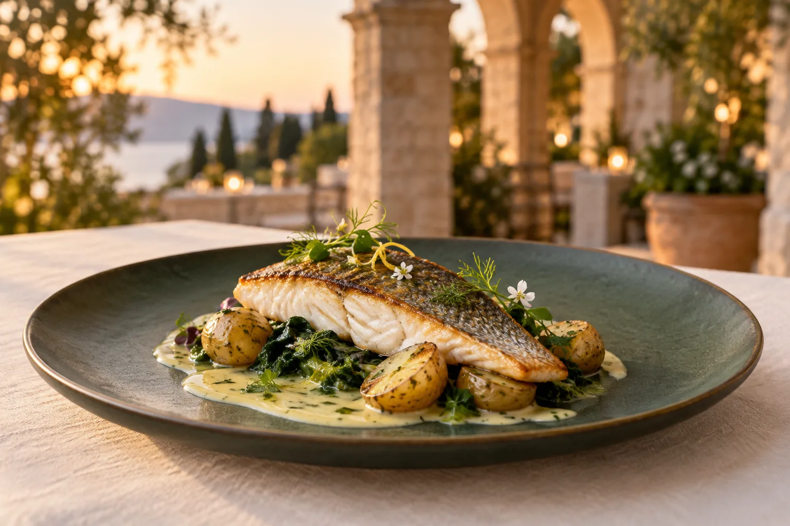 Grilled Sea Bass